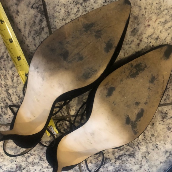 3 pairs black Sam and Libby shoes. 2 sling backs 1 with ankle straps - Picture 3 of 7